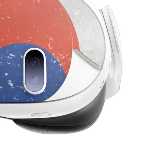 South Korean Flag Distressed Meta Quest 3  Skin